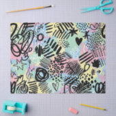 Colorful Urban Graffiti Pattern (9) 薄葉紙 (クラフト)