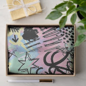 Colorful Urban Graffiti Pattern (9) 薄葉紙 (ギフト)