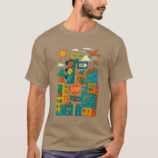 Colorful Urban Jungle Tシャツ