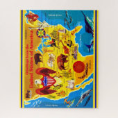 Colorful USA Map 16x20 Jigsaw Puzzle ジグソーパズル (縦)