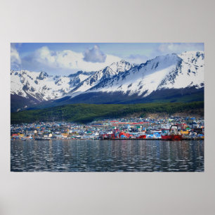 Colorful Ushuaia Tierra del Fuego Patagonia ポスター