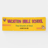 Colorful Vacation Bible School Church Banner 横断幕 (横)