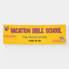 Colorful Vacation Bible School Church Banner 横断幕
