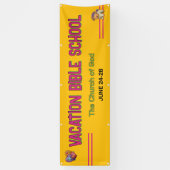 Colorful Vacation Bible School Church Banner 横断幕 (縦)