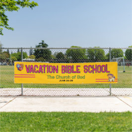 Colorful Vacation Bible School Church Banner 横断幕