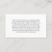 Colorful Variation of Houses 名刺 (裏面)