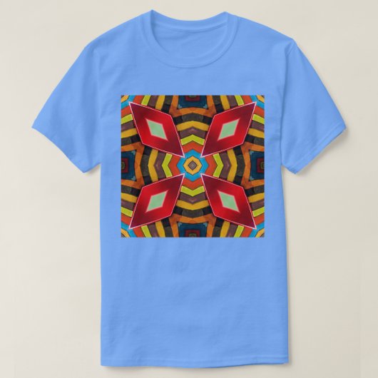 Colorful Vase Abstract Geometrical Pattern Tシャツ (デザイン正面)