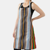 Colorful Vertical Stripes Of Fall And Winter  エプロン (インサイチュ)