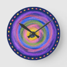 Colorful vibrant centering Circles Watercolor - 