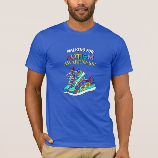 Colorful Walking for Autism Awareness T-Shirt Tシャツ (正面)
