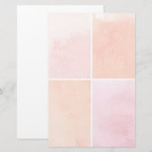 colorful watercolor 便箋 (正面/裏面)