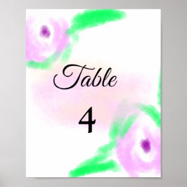 Colorful watercolor abstract add name text ポスター