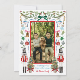 Colorful Watercolor Christmas Decor Card シーズンカード