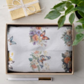 Colorful Watercolor Floral Butterflies Decoupage  薄葉紙 (ギフト)