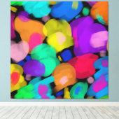 Colorful watercolor print キャンバスプリント (インサイチュ (ウッドフロア))