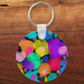 Colorful watercolor print キーホルダー (正面)