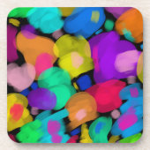 Colorful watercolor print コースター (正面)