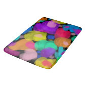 Colorful watercolor print バスマット (アングル)