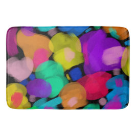 Colorful watercolor print バスマット