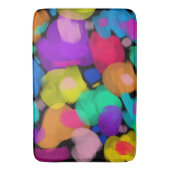 Colorful watercolor print バスマット (正面縦)