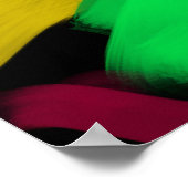 Colorful watercolor print ポスター (角)