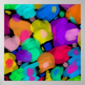 Colorful watercolor print ポスター (正面)