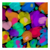 Colorful watercolor print ポスター (正面)