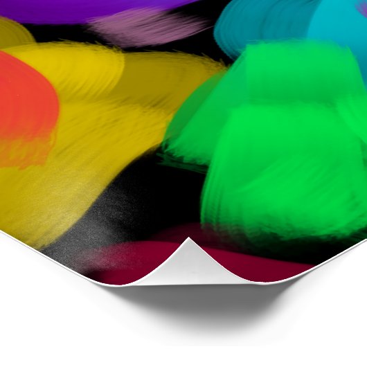 Colorful watercolor print ポスター (コーナー)