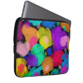 Colorful watercolor print ラップトップスリーブ (正面右)