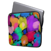 Colorful watercolor print ラップトップスリーブ (正面左)