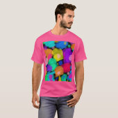 Colorful watercolor print tシャツ (正面フル)