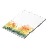 Colorful Watercolor Spring Blooms Floral Notepad ノートパッド (回転)