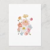 Colorful Watercolor Wildflower Wedding Details エンクロージャーカード (裏面)
