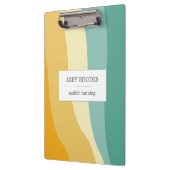 Colorful wave lines personalized クリップボード (左)