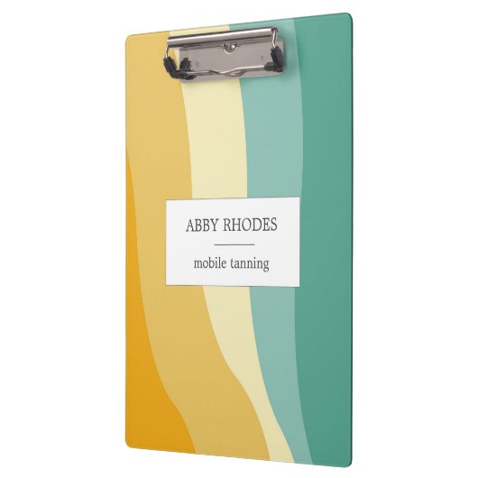 Colorful wave lines personalized クリップボード (左)