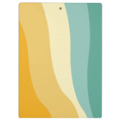 Colorful wave lines personalized クリップボード (裏面)