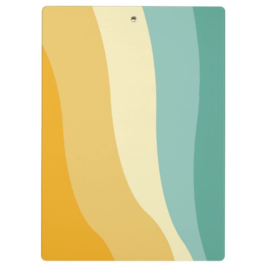Colorful wave lines personalized クリップボード (裏面)