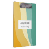 Colorful wave lines personalized クリップボード (右)