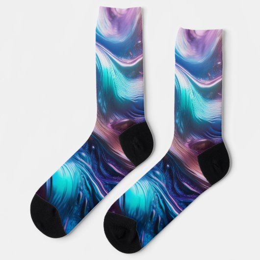 Colorful Waves ソックス (左)