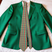 Colorful Waves And Diamonds ネクタイ