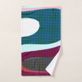 Colorful Wavy Abstract 612 バスタオルセット (ハンドタオル)