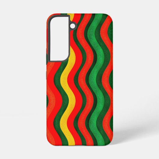 Colorful Wavy Pattern  Samsung Galaxyケース (裏面)