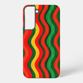 Colorful Wavy Pattern Samsung Galaxy S22+ケース