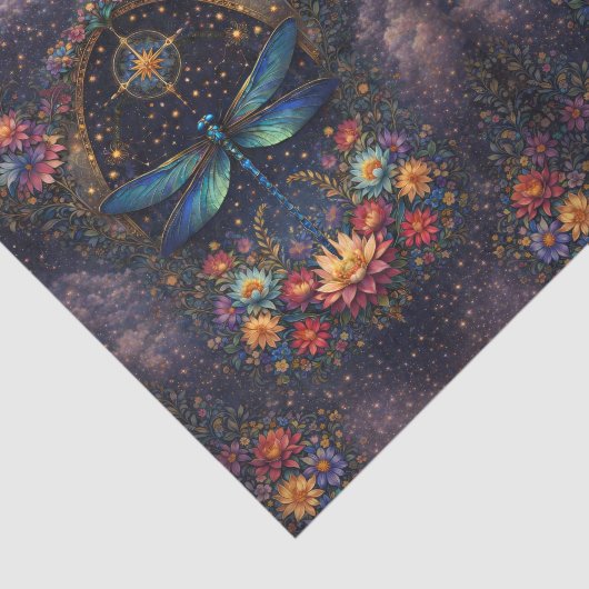 Colorful Whimsical Boho Dragonfly Decoupage 薄葉紙 (詳細)