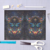 Colorful Whimsical Boho Dragonfly Decoupage 薄葉紙 (クラフト)