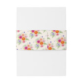 Colorful Wildflower Bloom Whimsical Garden Wedding 招待状ベリーバンド (裏面例)