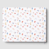 Colorful Wildflower Boho Floral Wedding Guest Book ゲストブック (裏面)