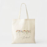 Colorful Wildflower | Bridesmaid Tote Bag トートバッグ<br><div class="desc">This colorful wildflower | bridesmaid tote bag is perfect for your simple, whimsical boho rainbow summer wedding. The bright, enchanted pink, yellow, orange, and gold color florals give this product the feel of a minimalist elegant vintage hippie spring garden. The modern design is artsy and delicate, portraying a classic earthy...</div>