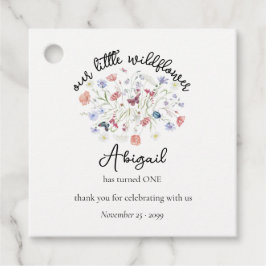 Colorful Wildflower Centerpiece 1st Birthday Party フェイバータグ