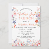 Colorful Wildflower Mother's Day Brunch Invitation 招待状 (正面)